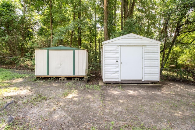 view of outdoor structure