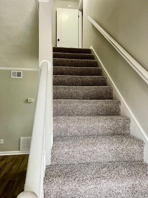 141 Glenora Dr, Martinez, GA 30907 - stairway featuring baseboards and visible vents