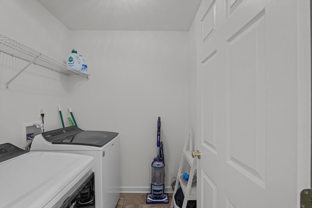 361 Redbud Dr, North Augusta, SC 29860 - washroom with baseboards, washing machine and dryer, and laundry area