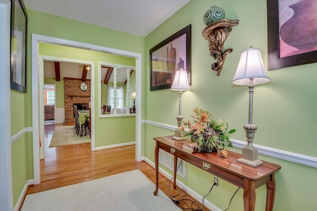 101 Hartwell Dr, Aiken, SC 29803 - hallway with wood finished floors and baseboards