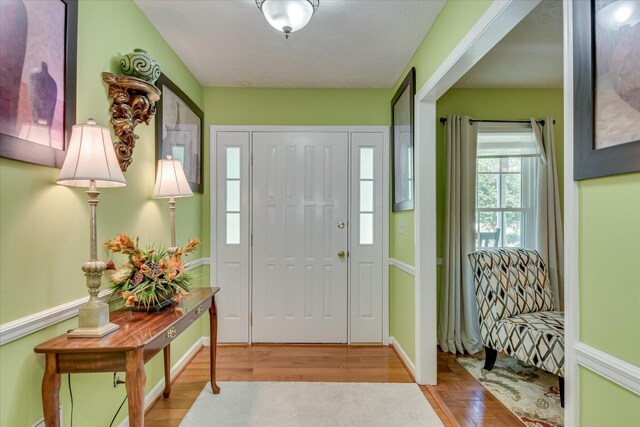 101 Hartwell Dr, Aiken, SC 29803 - entryway featuring baseboards and wood finished floors