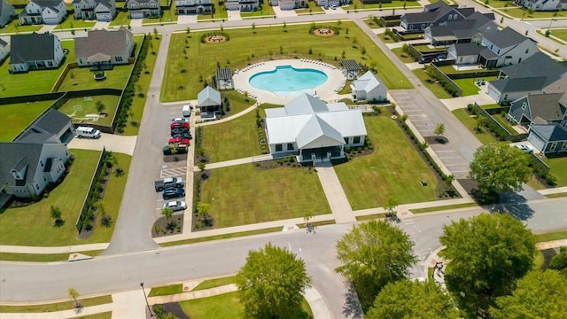 birds eye view of property featuring a residential view