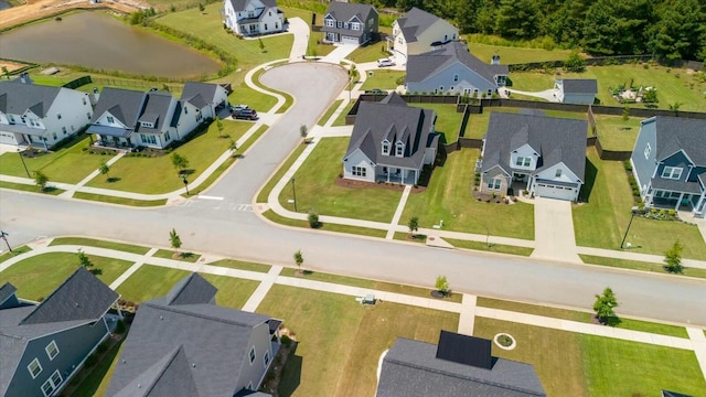 drone / aerial view featuring a residential view