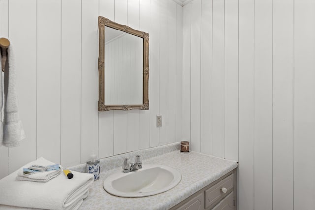 bathroom featuring vanity