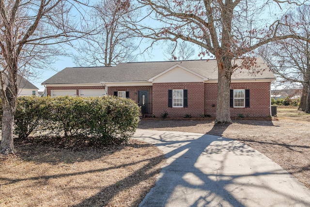 ranch-style home with a garage