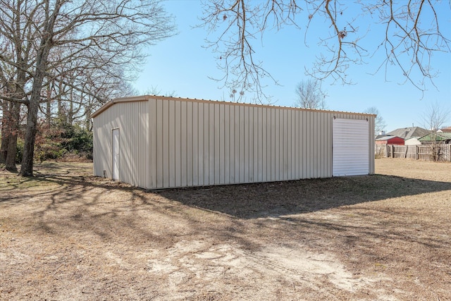 view of outdoor structure