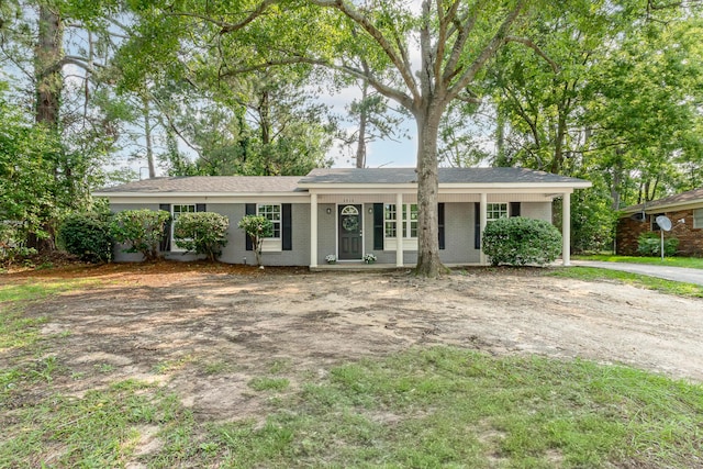 2512 Drayton Dr, Augusta, GA 30906 - ranch-style home featuring covered porch and brick siding
