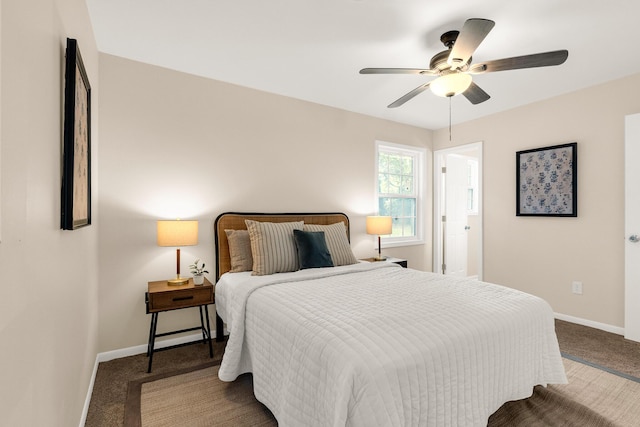 2512 Drayton Dr, Augusta, GA 30906 - carpeted bedroom featuring baseboards and ceiling fan
