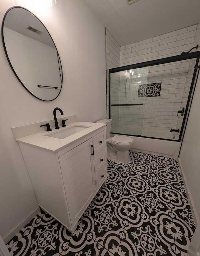 4331 Big Dipper Cir, Hephzibah, GA 30815 - full bath featuring vanity and bath / shower combo with glass door