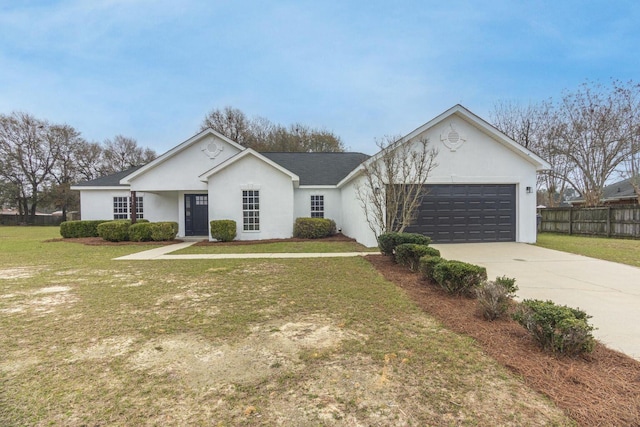 4331 Big Dipper Cir, Hephzibah, GA 30815 - ranch-style home featuring an attached garage, driveway, and stucco siding