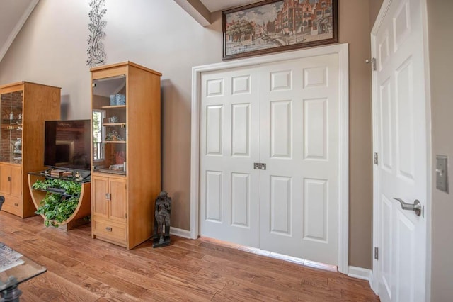 interior space featuring hardwood / wood-style floors