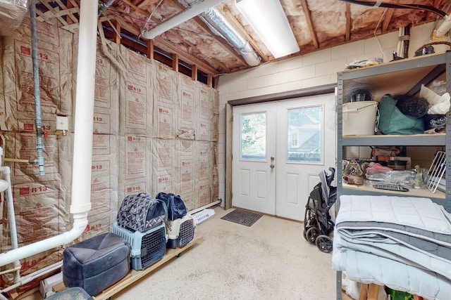 interior space with french doors