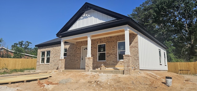 331 2nd Ave, North Augusta, SC 29841 - craftsman house with brick siding, board and batten siding, and a porch