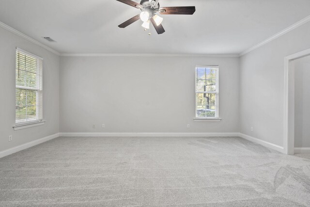 4752 Storey Mill Rd, Hephzibah, GA 30815 - spare room with ornamental molding, plenty of natural light, and carpet