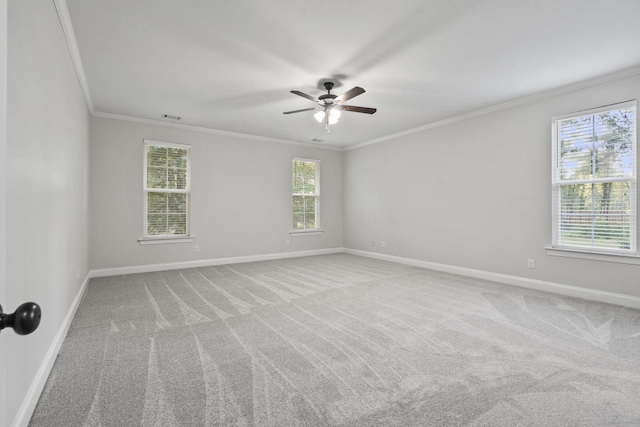 4752 Storey Mill Rd, Hephzibah, GA 30815 - unfurnished room featuring ornamental molding, carpet floors, and a ceiling fan