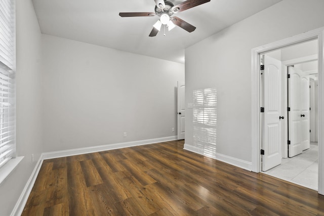 4752 Storey Mill Rd, Hephzibah, GA 30815 - unfurnished room featuring a ceiling fan and wood finished floors
