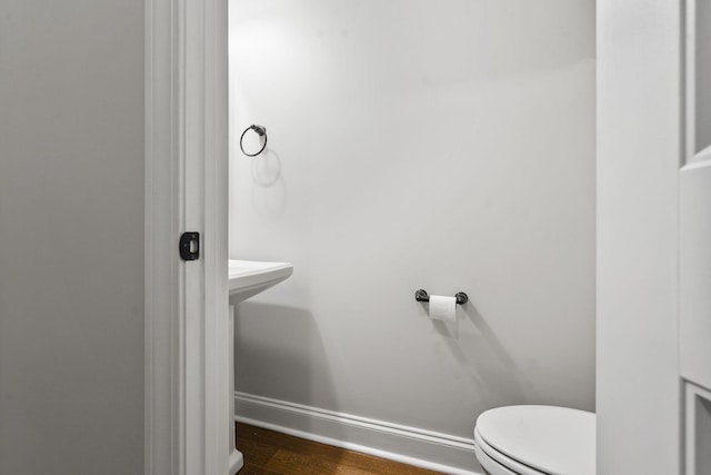 4752 Storey Mill Rd, Hephzibah, GA 30815 - bathroom with toilet and wood finished floors