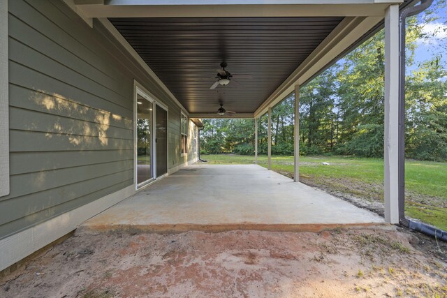 4752 Storey Mill Rd, Hephzibah, GA 30815 - view of patio / terrace featuring a ceiling fan