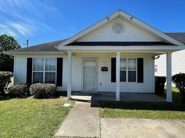 1420 Perry Ave, Augusta, GA 30901 - view of front of property with covered porch and a front lawn