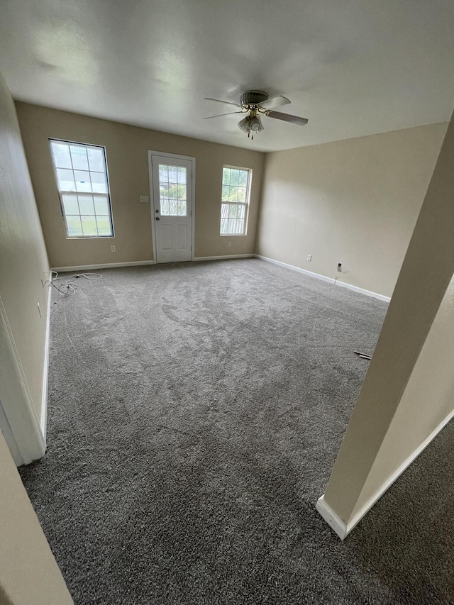 1420 Perry Ave, Augusta, GA 30901 - unfurnished room with carpet floors, ceiling fan, and baseboards