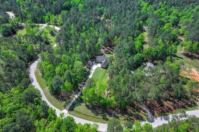 7054 Rance Perry Rd, Appling, GA 30802 - birds eye view of property with a wooded view