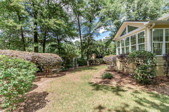 1300 Concord Ave, North Augusta, SC 29841 - view of grassy yard with a sunroom