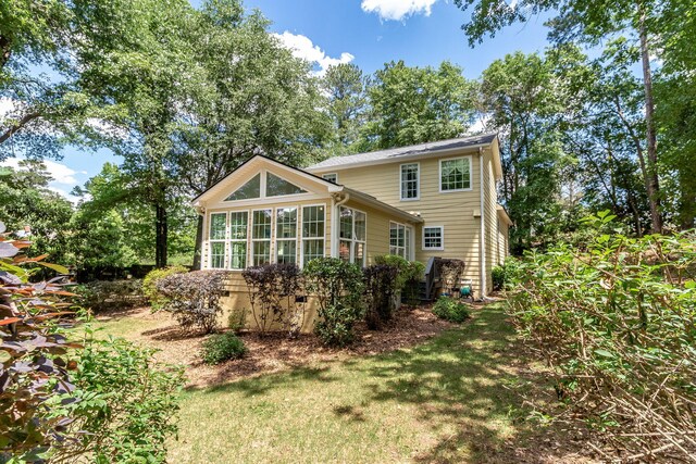 1300 Concord Ave, North Augusta, SC 29841 - rear view of house with a sunroom