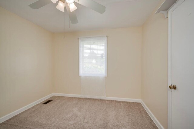 2011 Denmark Dr, Augusta, GA 30906 - carpeted empty room featuring a ceiling fan, baseboards, and visible vents