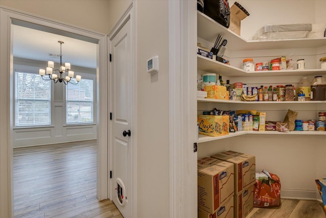 view of pantry