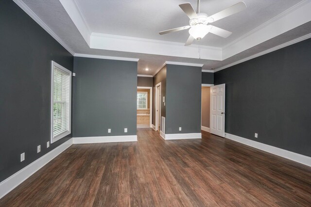 2288 William Few Pkwy, Evans, GA 30809 - unfurnished room featuring healthy amount of natural light, wood finished floors, baseboards, a raised ceiling, and ornamental molding