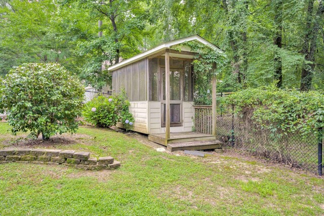 2288 William Few Pkwy, Evans, GA 30809 - view of outbuilding featuring a sunroom