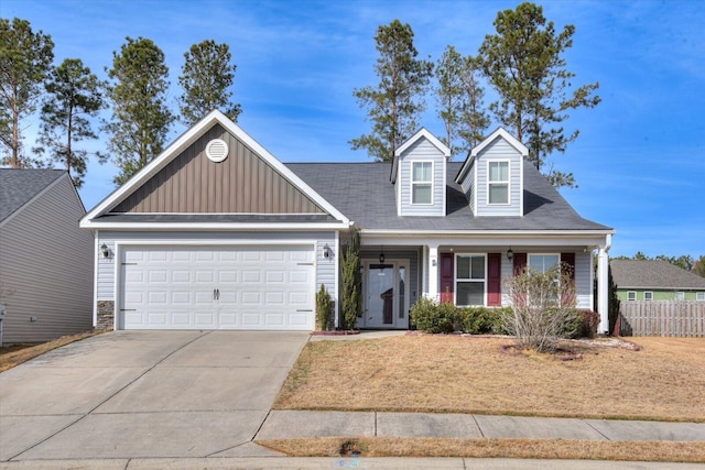 view of front of house featuring a garage