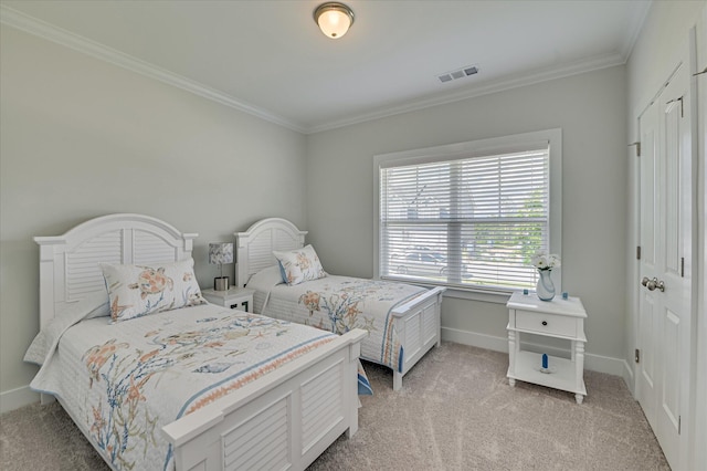 8073 Crossbow Lndg, Graniteville, SC 29829 - bedroom featuring light colored carpet, crown molding, and baseboards