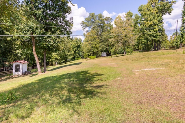 2700 Summit Ridge Rd, Evans, GA 30809 - view of yard featuring a storage unit