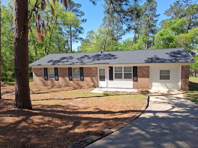 3409 Arden Ct, Augusta, GA 30906 - ranch-style home featuring driveway, a shingled roof, and brick siding