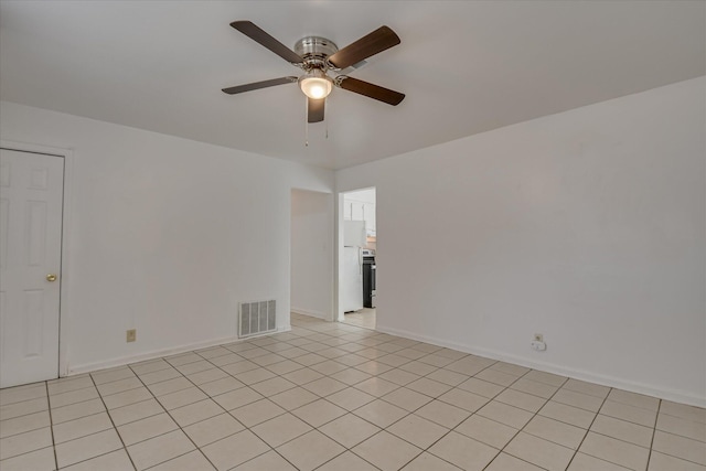 3409 Arden Ct, Augusta, GA 30906 - spare room featuring visible vents, a ceiling fan, and baseboards