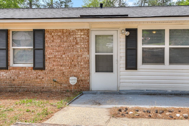 3409 Arden Ct, Augusta, GA 30906 - entrance to property with a shingled roof and brick siding