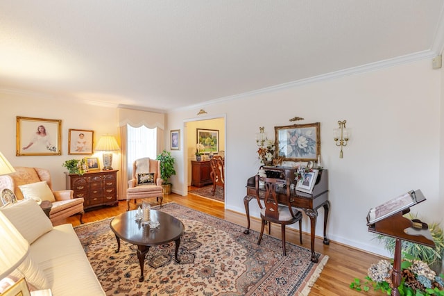 2161 Chadwick Rd, Augusta, GA 30906 - living area featuring ornamental molding and light wood-type flooring