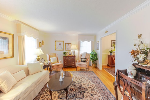 2161 Chadwick Rd, Augusta, GA 30906 - living area with crown molding and light wood-type flooring