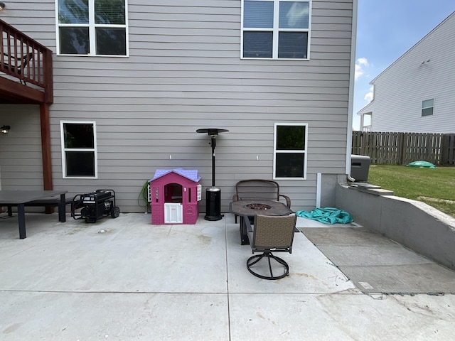 134 Grindle Shls, Grovetown, GA 30813 - view of patio / terrace with an outdoor fire pit