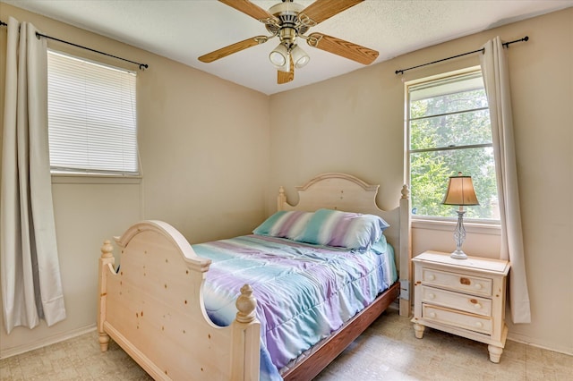 2314 Canberra Ct, Augusta, GA 30906 - bedroom featuring tile patterned floors, baseboards, and ceiling fan