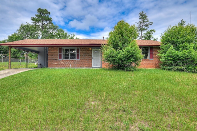 2314 Canberra Ct, Augusta, GA 30906 - ranch-style home with an attached carport, driveway, and brick siding