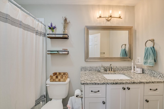 1745 Oak Dr, Augusta, GA 30904 - full bathroom with vanity and a shower with shower curtain