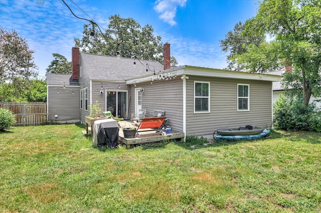 1745 Oak Dr, Augusta, GA 30904 - back of house featuring a chimney