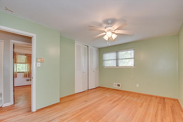 3515 Potomac Dr, Augusta, GA 30906 - unfurnished bedroom with wood finished floors and ceiling fan