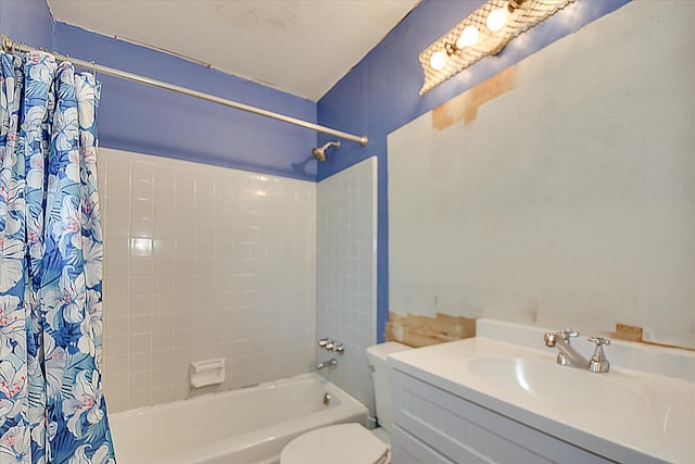 3515 Potomac Dr, Augusta, GA 30906 - bathroom with shower / bath combo, toilet, and vanity
