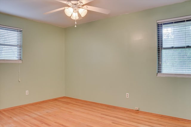 3515 Potomac Dr, Augusta, GA 30906 - unfurnished room with healthy amount of natural light, wood finished floors, and ceiling fan