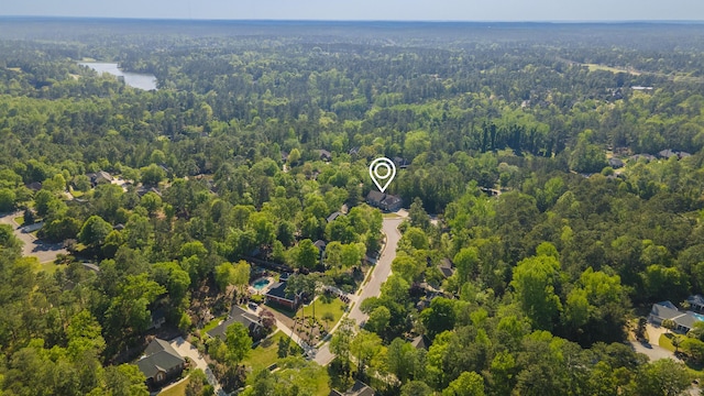 403 Ascot Dr, Aiken, SC 29803 - birds eye view of property featuring a wooded view