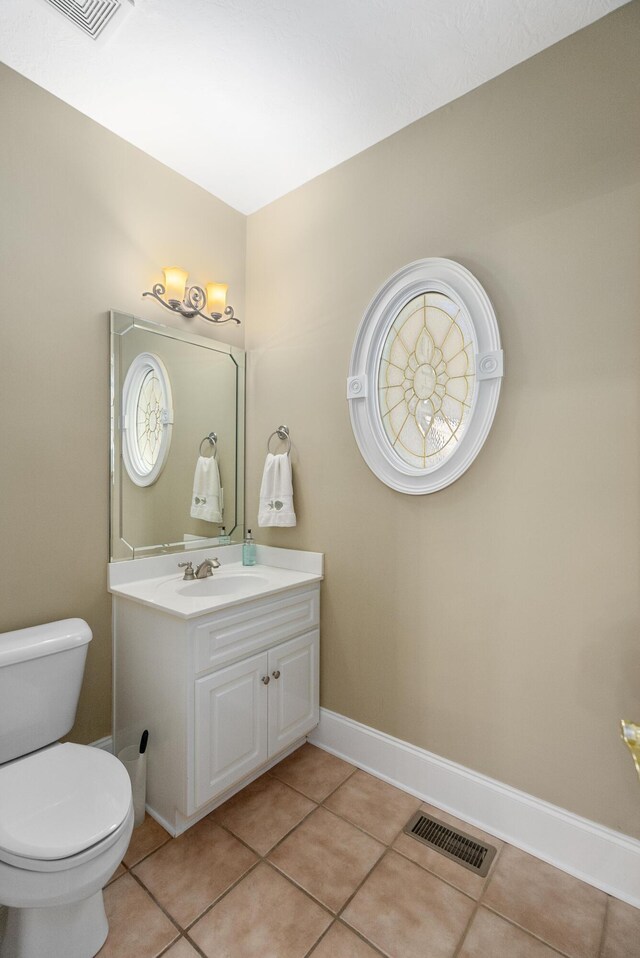 403 Ascot Dr, Aiken, SC 29803 - bathroom with visible vents, tile patterned floors, toilet, and vanity