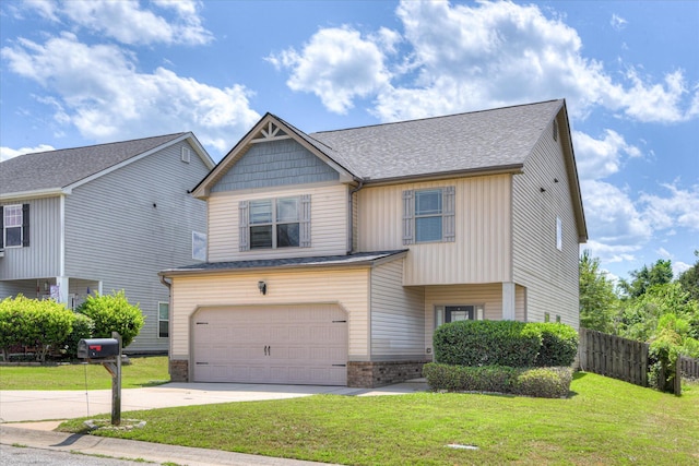 3374 Grove Landing Cir, Grovetown, GA 30813 - view of front of house featuring concrete driveway, a garage, and roof with shingles